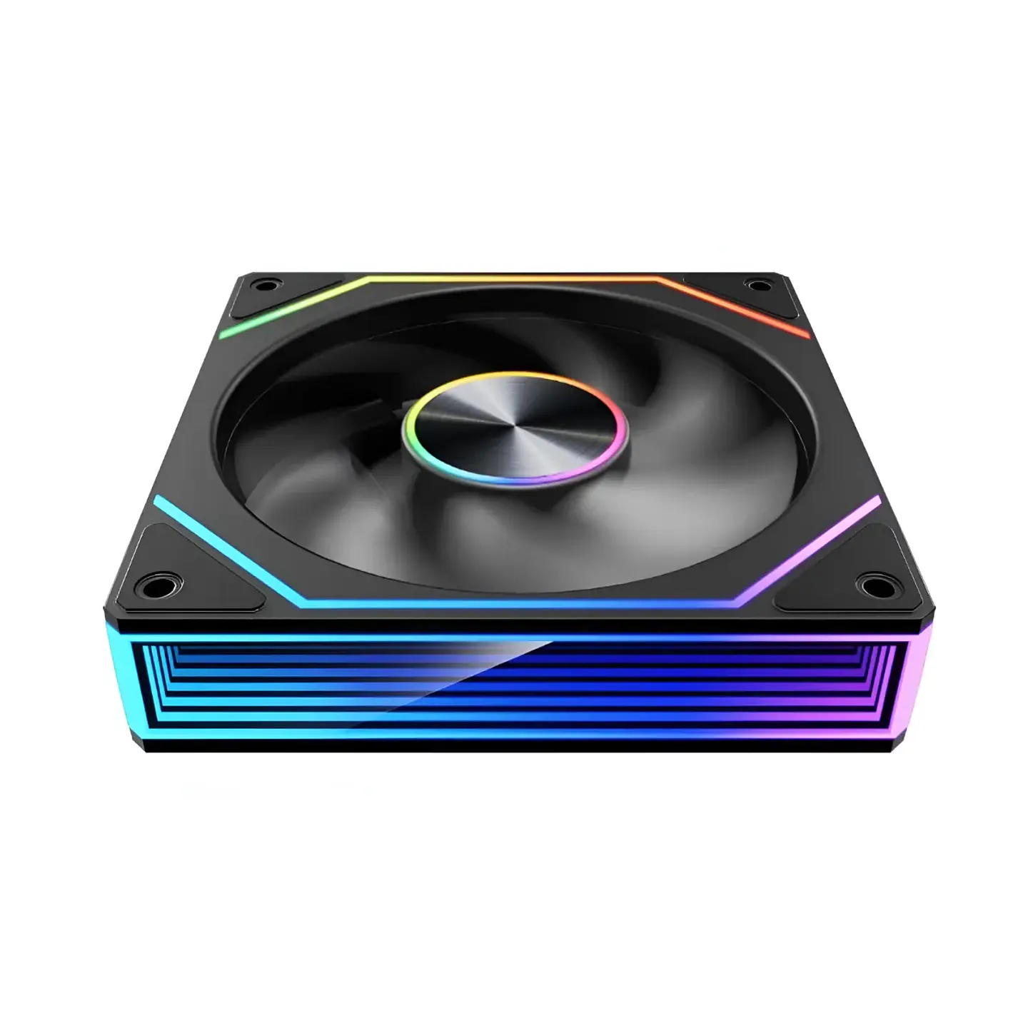 Ventilador Gabinete Kronos Prism 8Pro ARGB 120mm SATA BK (Madre) 2