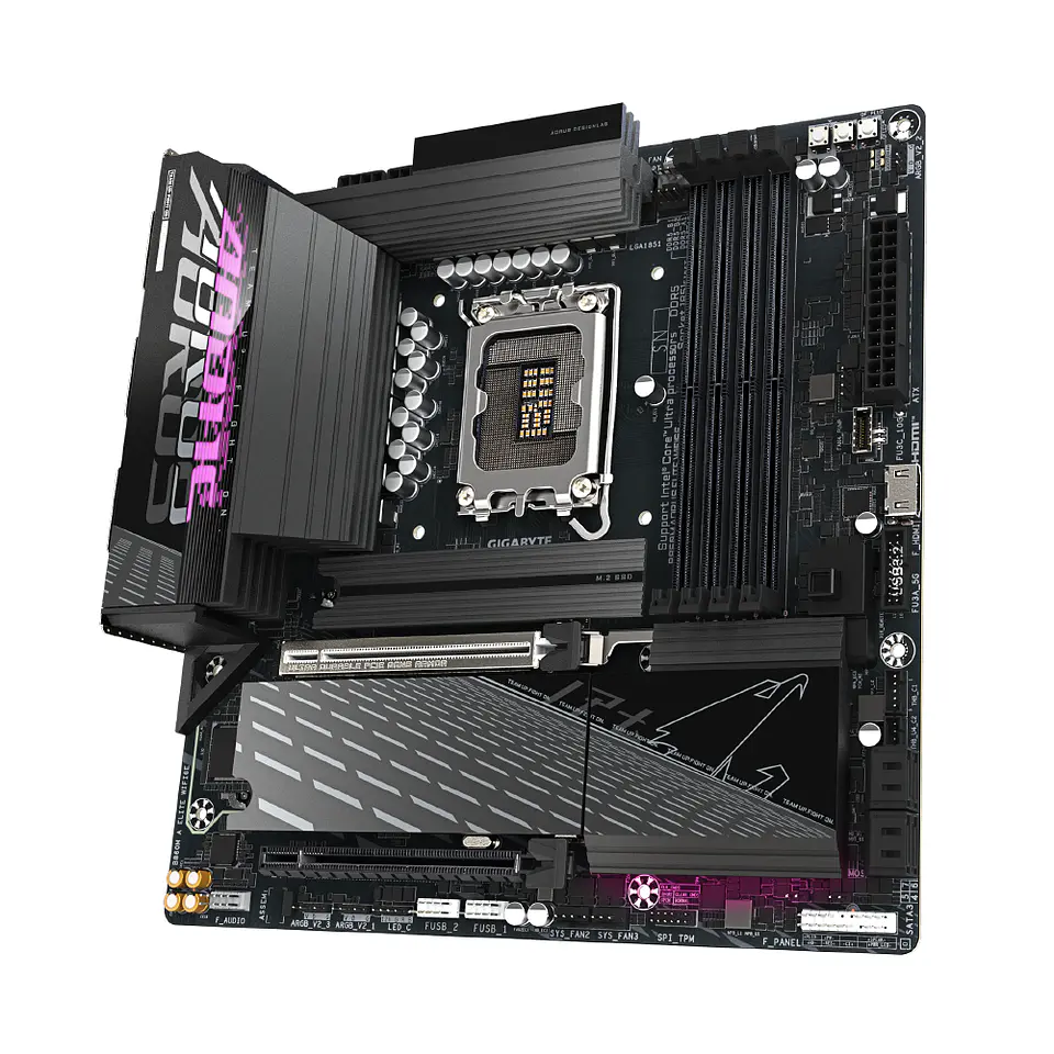 Placa Madre Aorus B860M Elite WIFI6E, Intel LGA1851 DDR5, mATX 4
