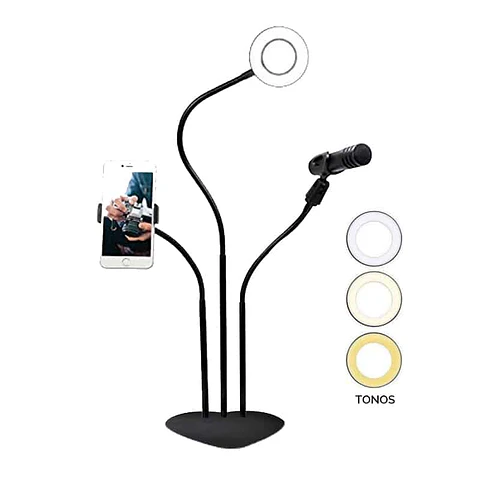 Pack Aro Iluminación 3 en 1, 3 Tipos De Luz /selfie