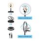 Anillo de luz LED plegable 29cm c/ soporte celular 3 modos de color - Miniatura 3