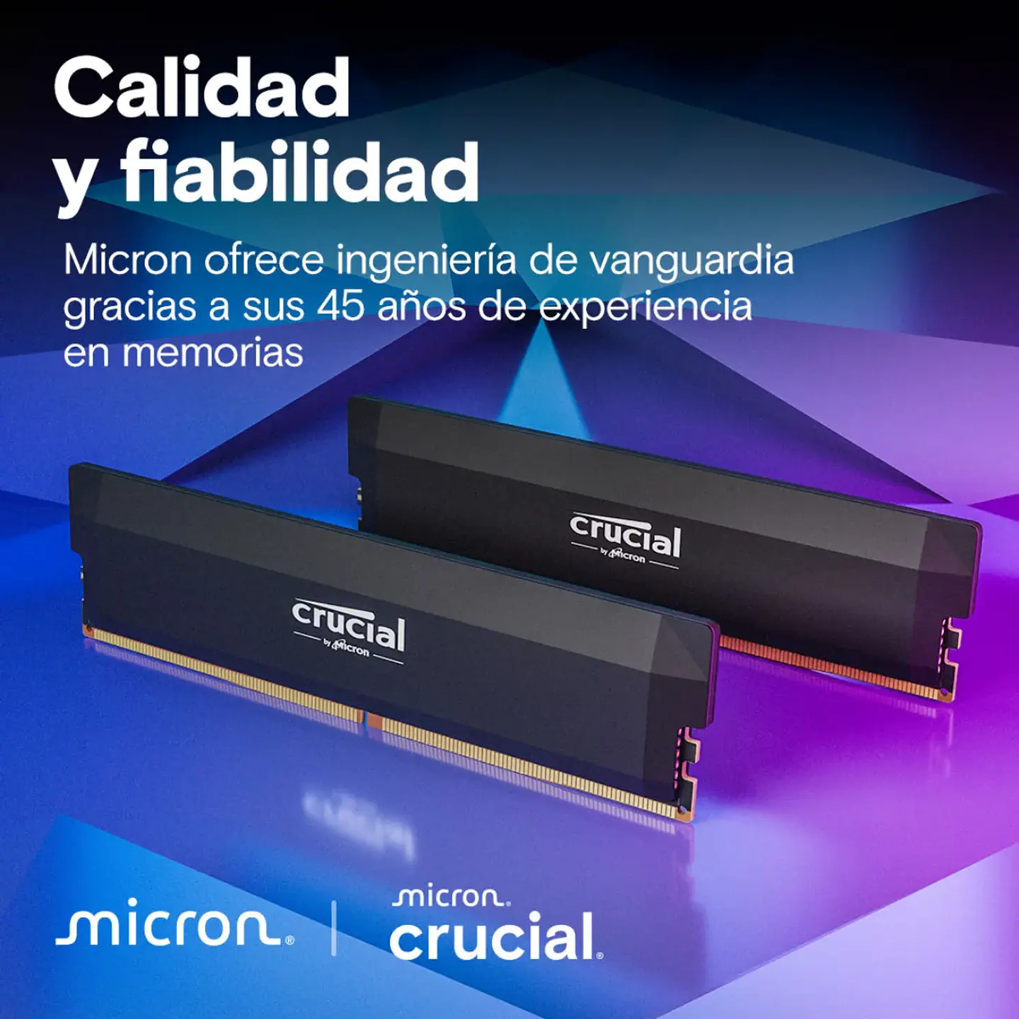 Memoria RAM Crucial Pro 16GB DDR5 6000Mhz CL48 DIMM BK 3