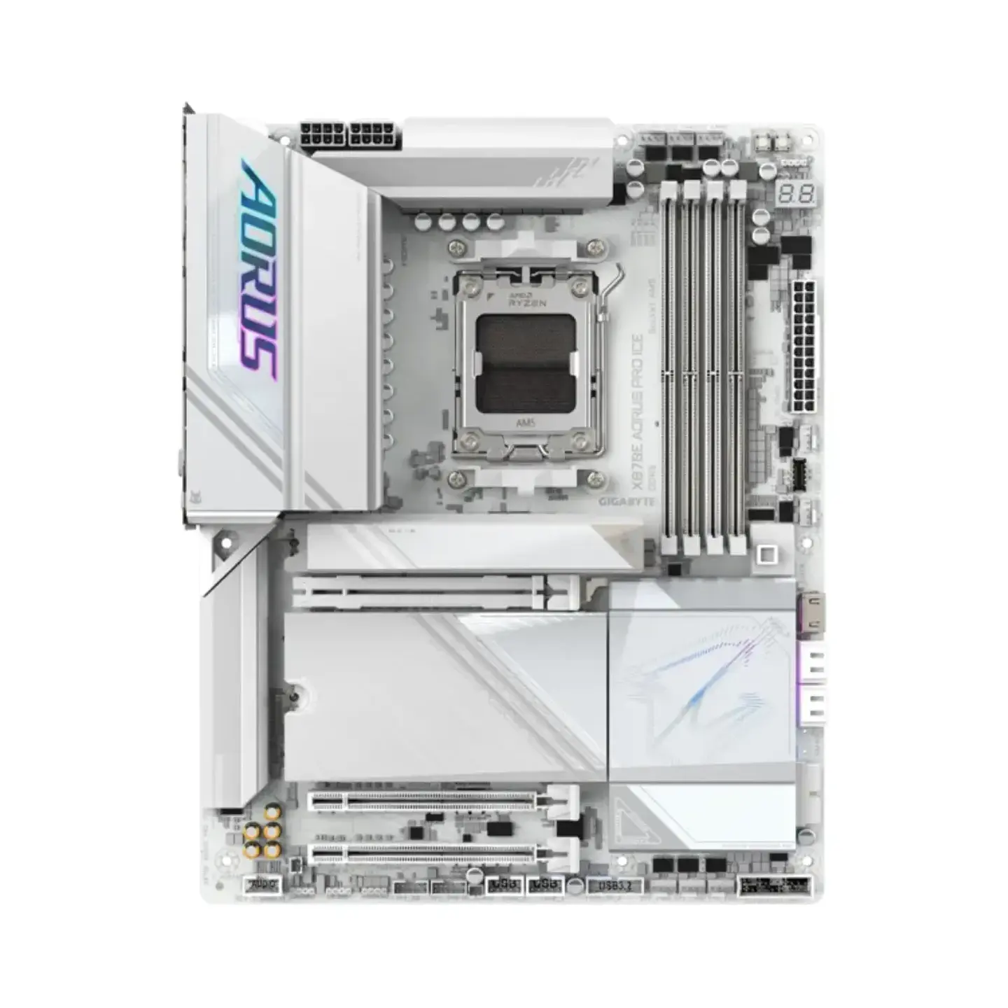 Placa Madre Aorus X870E PRO ICE, AM5 DDR5 M.2 PciE-5 ATX 2