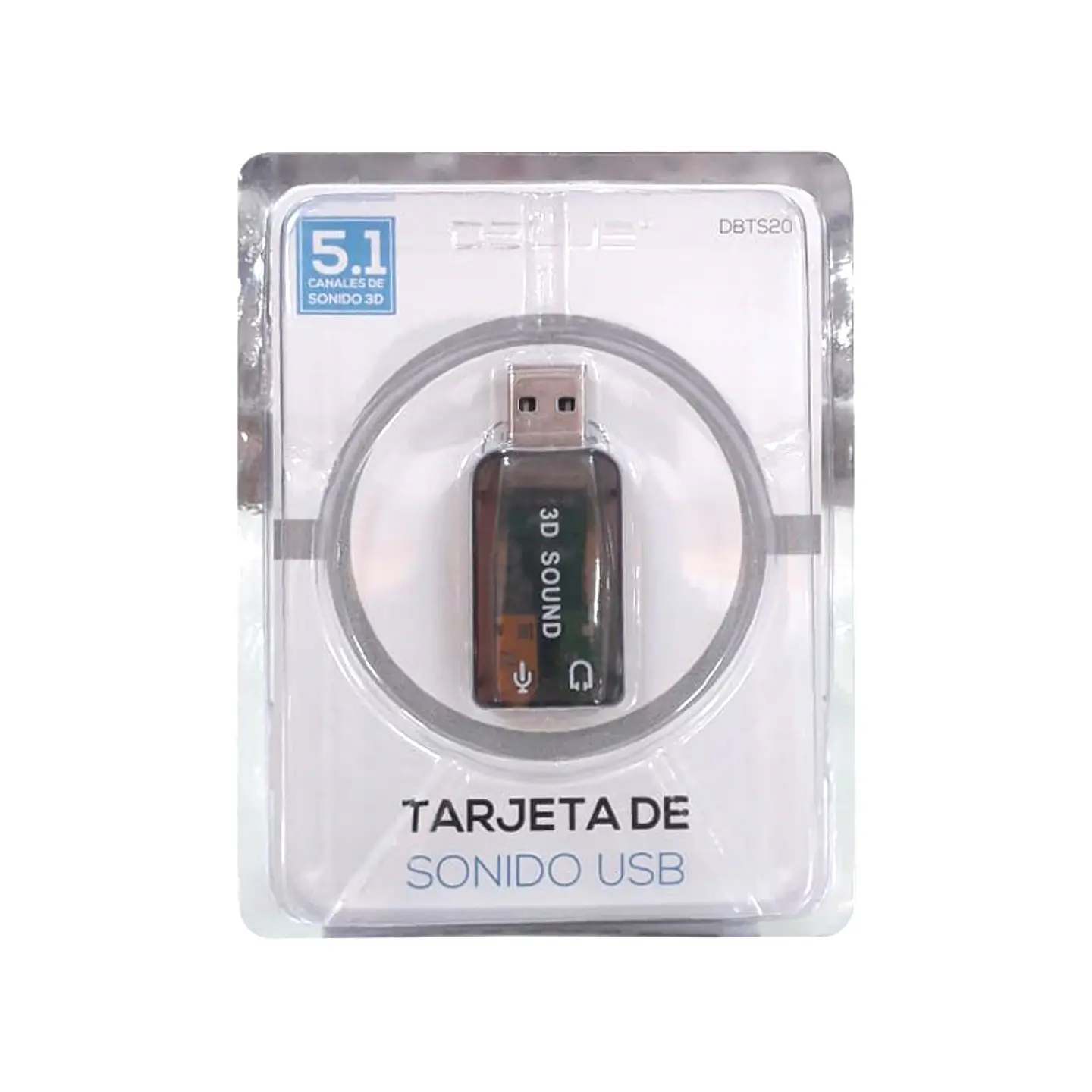 Tarjeta de sonido USB DBlue - DBTS20 2
