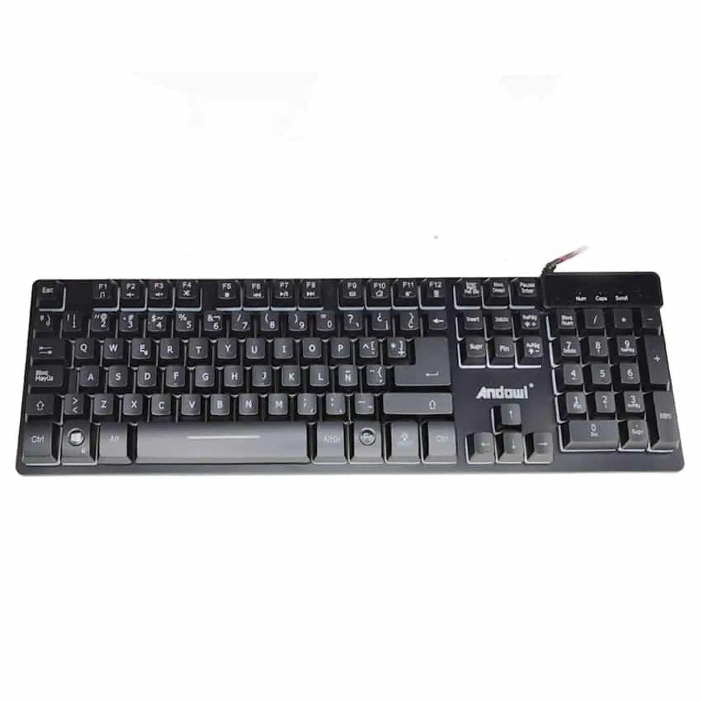 Pack gamer teclado y mouse RGB - Andowl Q-803 2