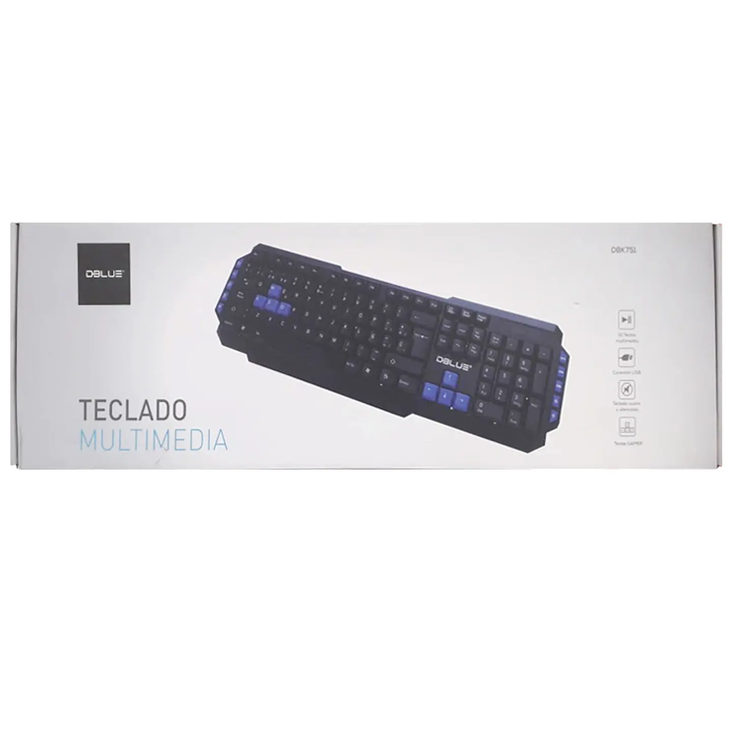 Teclado Multimedia Usb Black Dblue 2