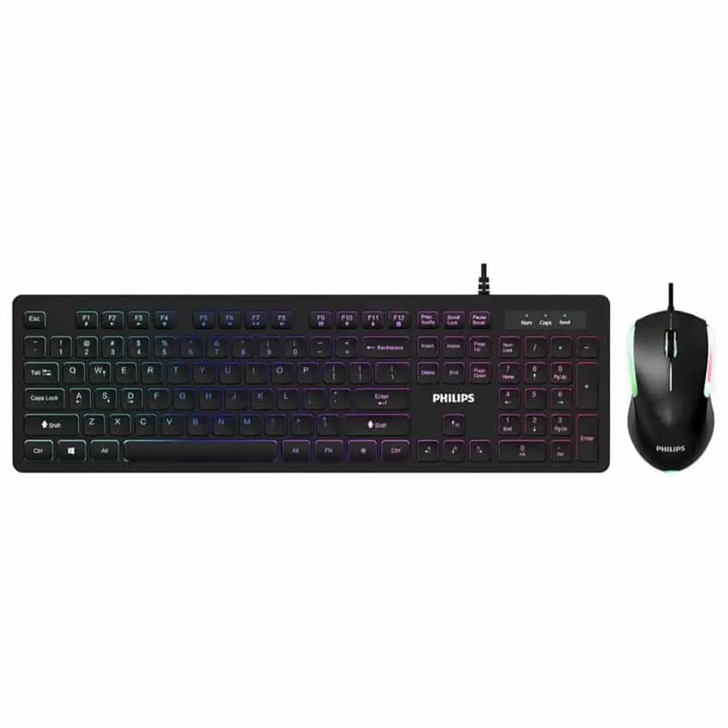 Kit Teclado + mouse gamer Philips SPT8264 1
