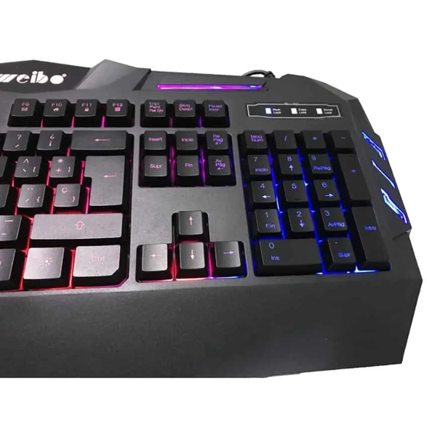 Pack gamer teclado y mouse RGB - Weibo WB-520 4