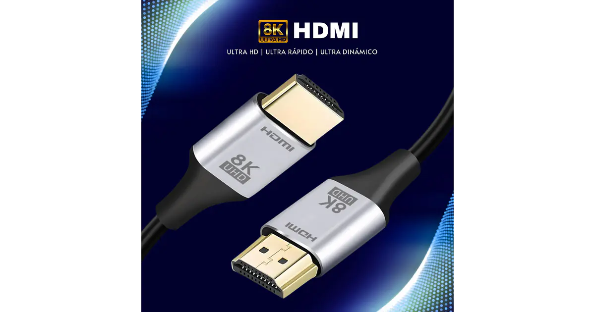 Cable de 3m HDMI 2.1 8K - Cable HDMI Certificado de Ultra Alta Velocidad - 48Gbps - 8K 60Hz - 4K 120Hz