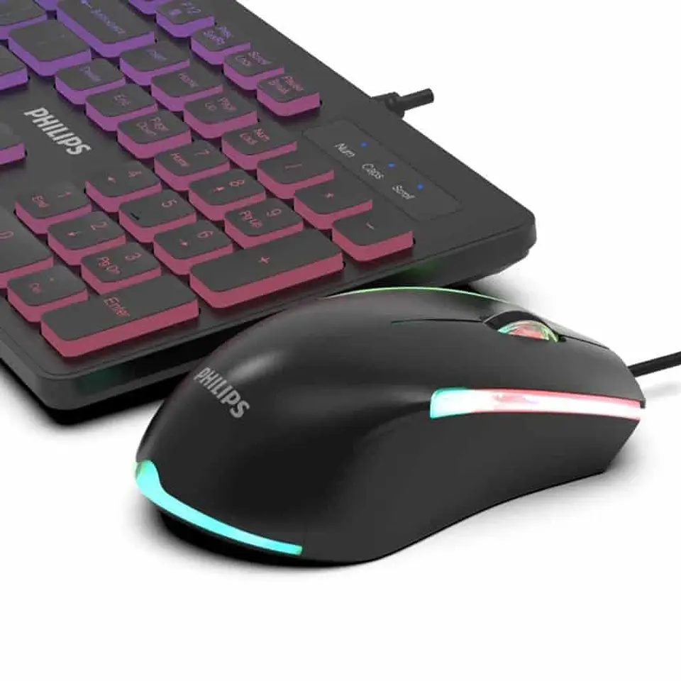Kit Teclado + mouse gamer Philips SPT8264 3
