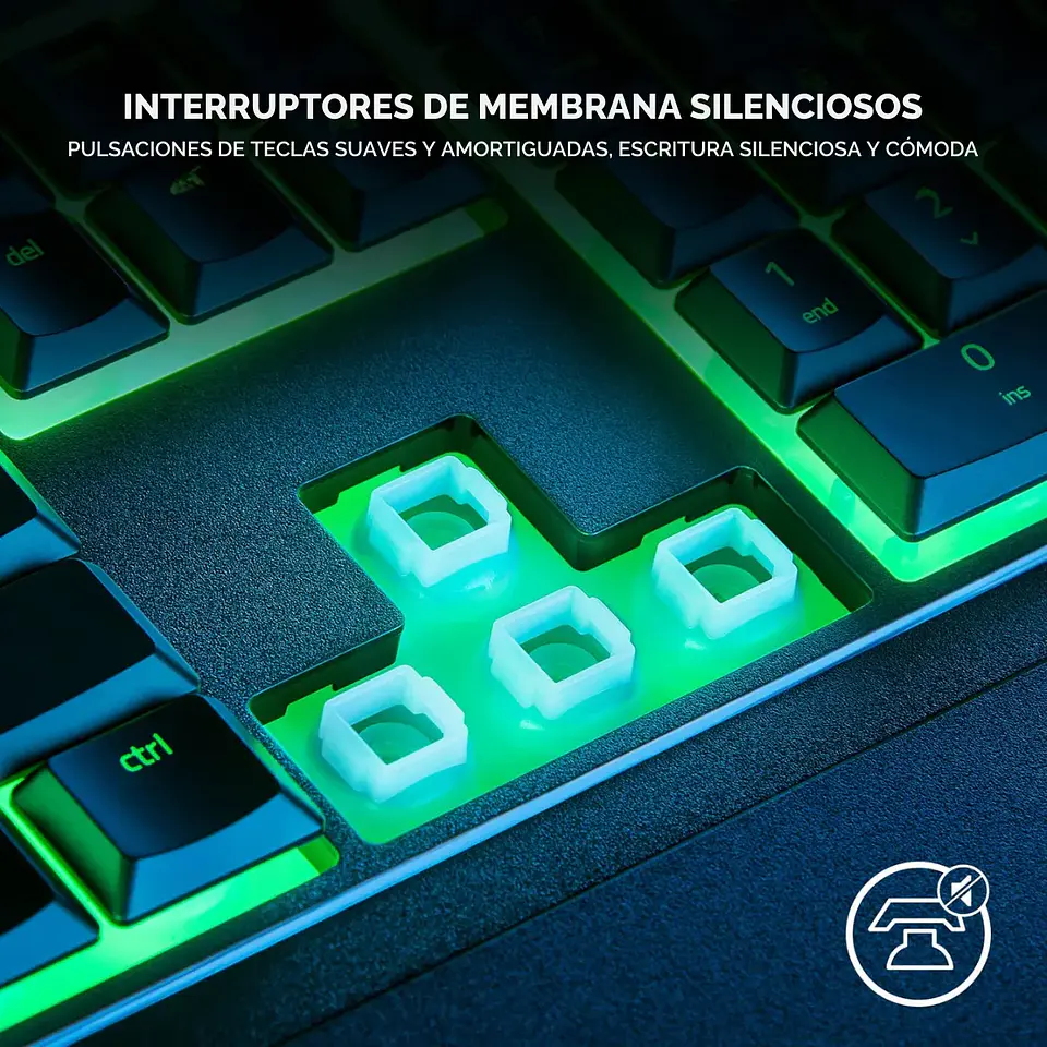 Teclado Gamer Razer Ornata V3 X Silencioso Ergonómico 100%  Español 4