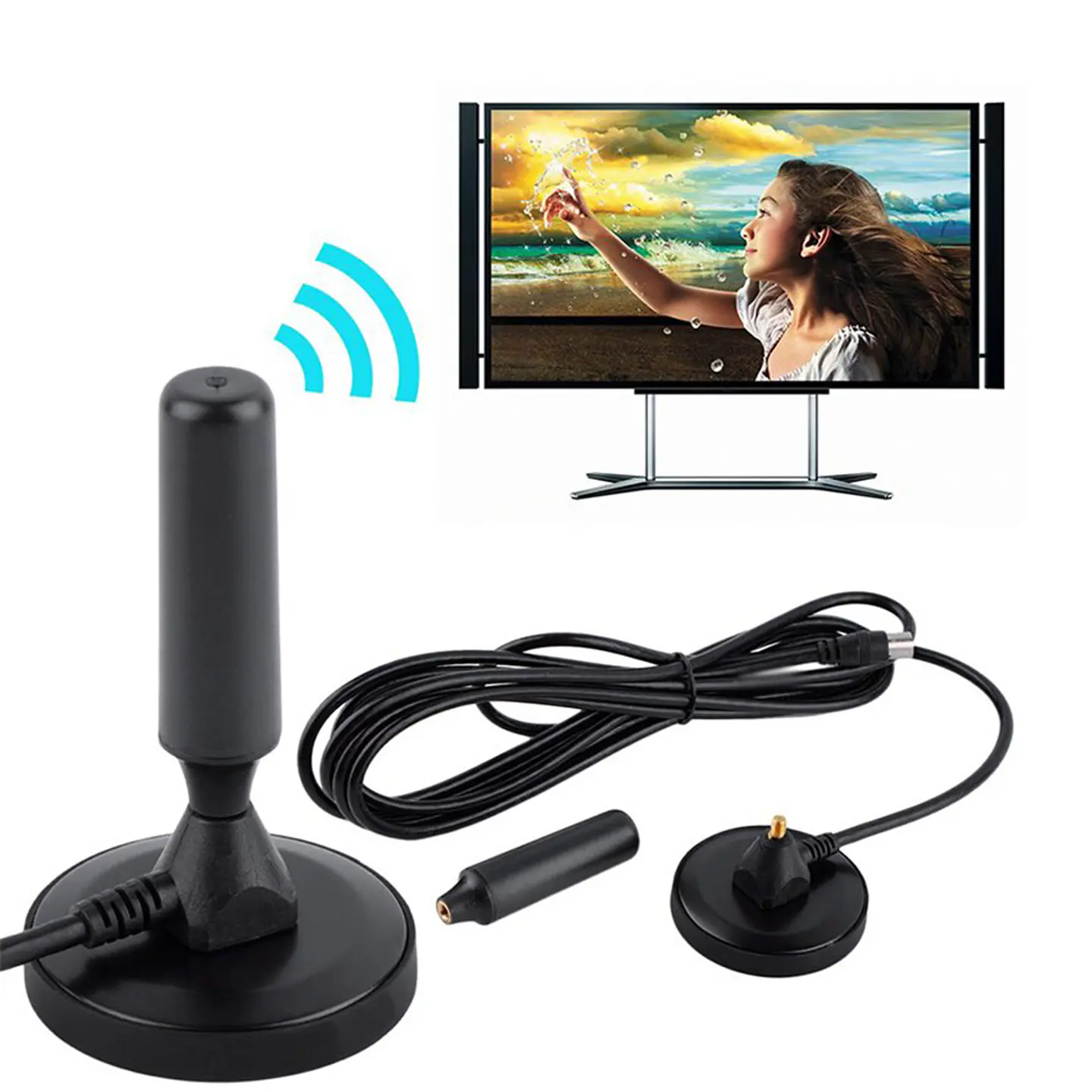 Antena Hd De Televisión Digital Smart Tv Plasma Lcd 1