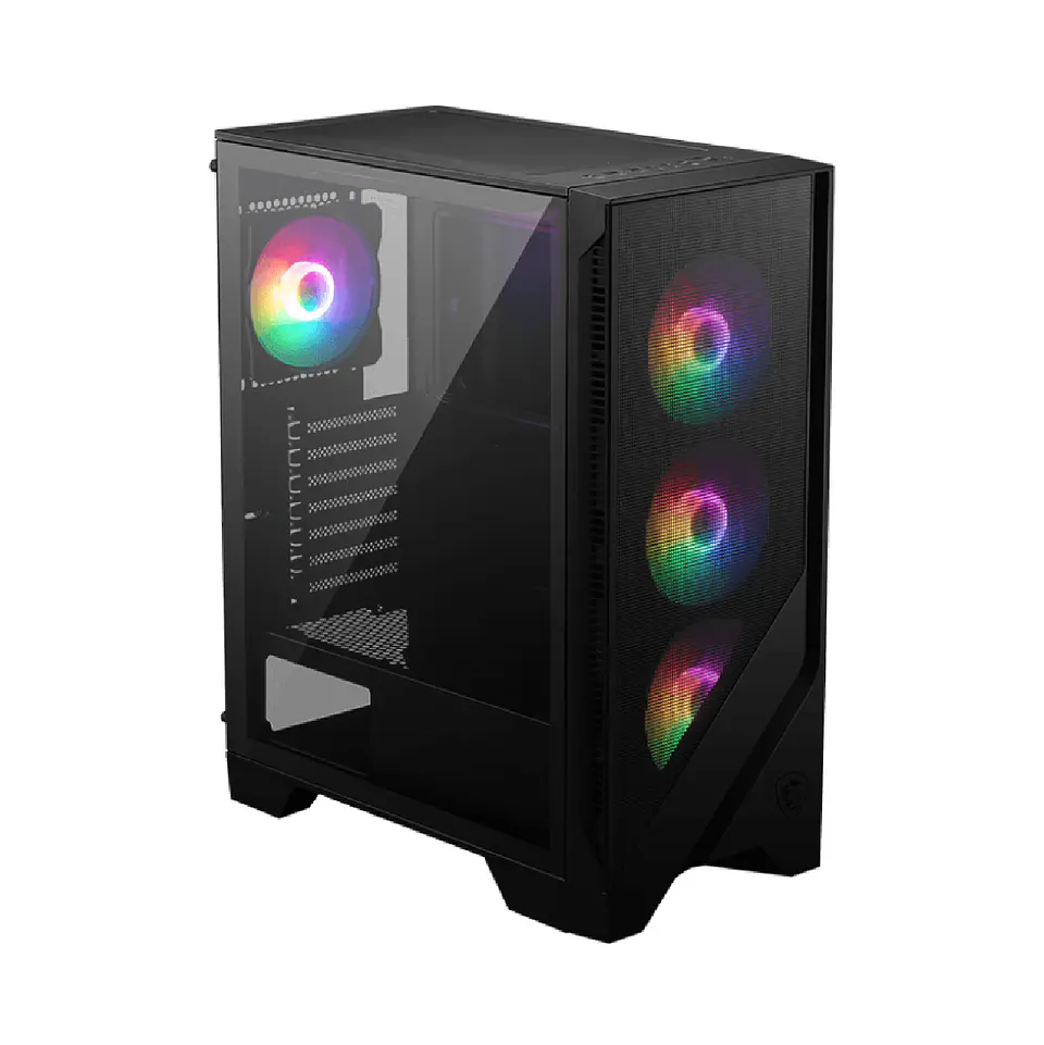 Gabinete Gamer MSI MAG FORGE 120A AIRFLOW Panel Vidrio 6Fan ATX 2