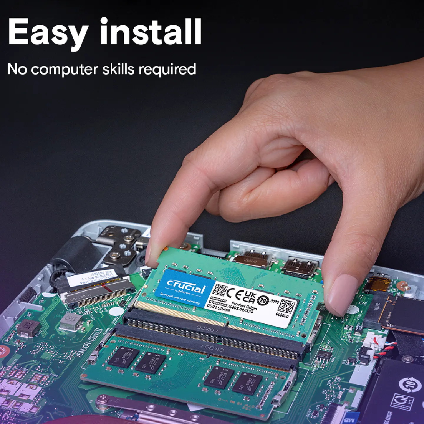 Memoria Ram Crucial 16GB DDR4 3200Mhz SODIMM Notebook 2