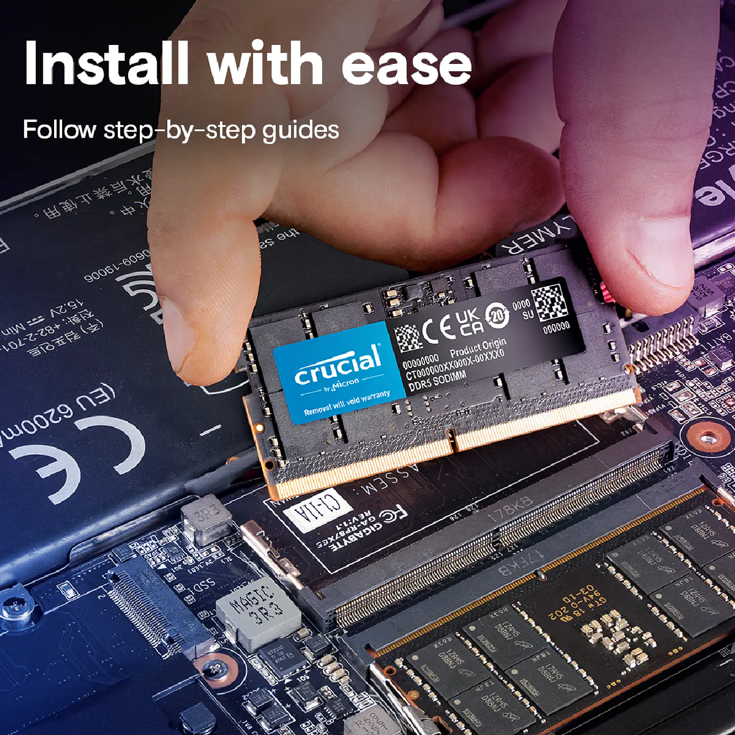 Memoria Ram Crucial 16GB DDR5 4800MHz SODIMM Notebook 3