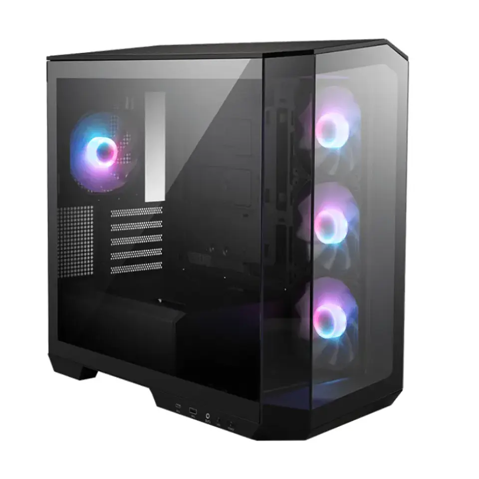 Gabinete Gamer Msi Pano M100R PZ Panel Vidrio 270º 4Fan mATX 1