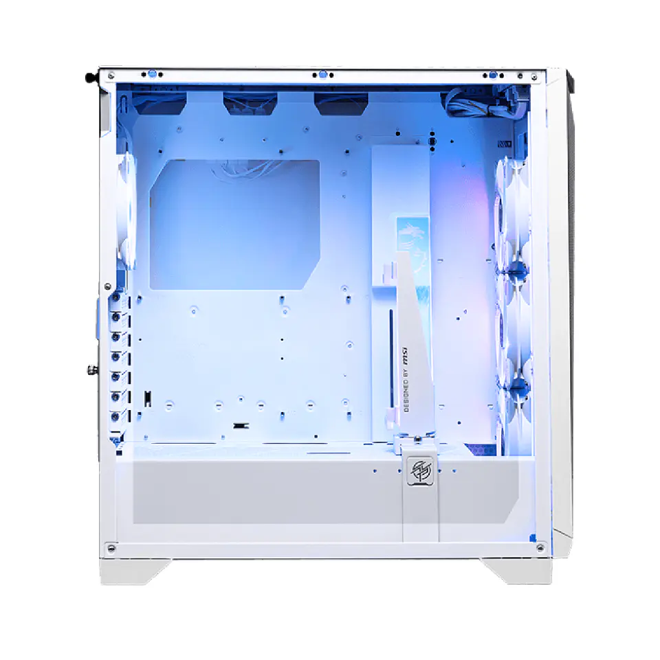 Gabinete Gamer MSI MPG GUNGNIR 300R AIRFLOW White 4Fan E-ATX 2