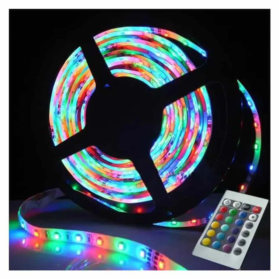 Tira de Luz Led RGB, 5m multicolor 300 led, incluye control 1