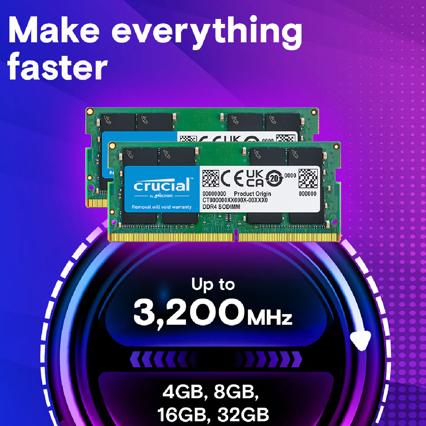 Memoria Ram Crucial 16GB DDR4 3200Mhz SODIMM Notebook 5
