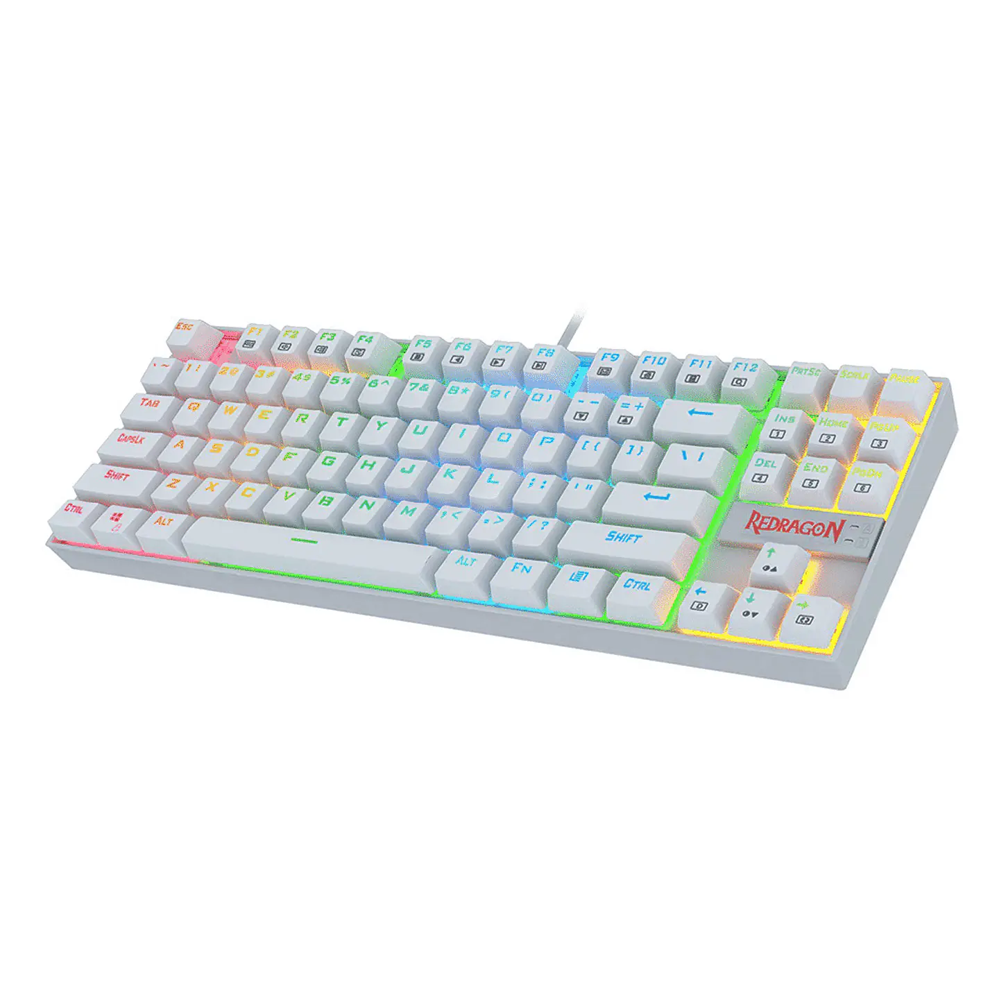 Teclado Mecánico Redragon Kumara Blanco - (K552W-RGB) 1