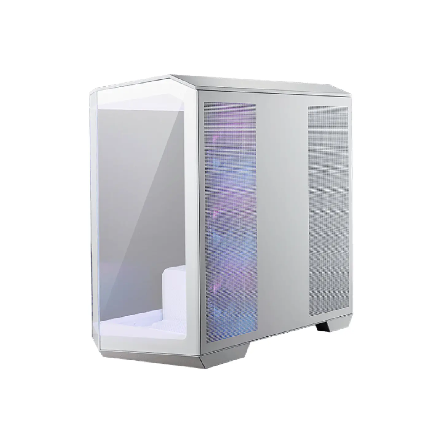 Gabinete Gamer Msi Pano M100R PZ White Panel Vidrio 270º 4Fan mATX 2