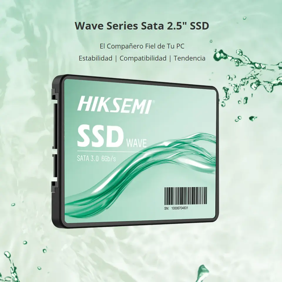 Unidad SSD Hiksemi Wave(s) 2048G 2.5″ SATA III 3D NAND 550MB/s 3