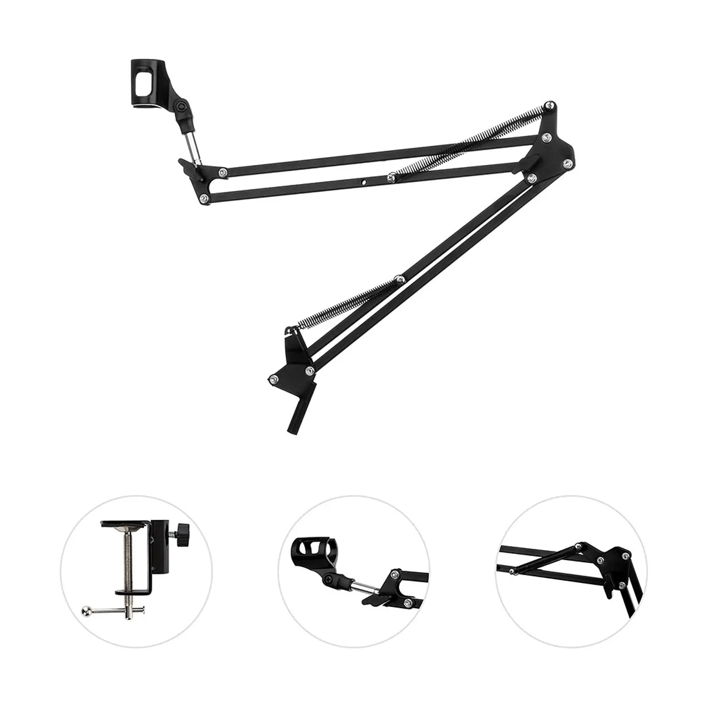 Brazo Soporte De Micrófono Ajustable Atril Metalico 2