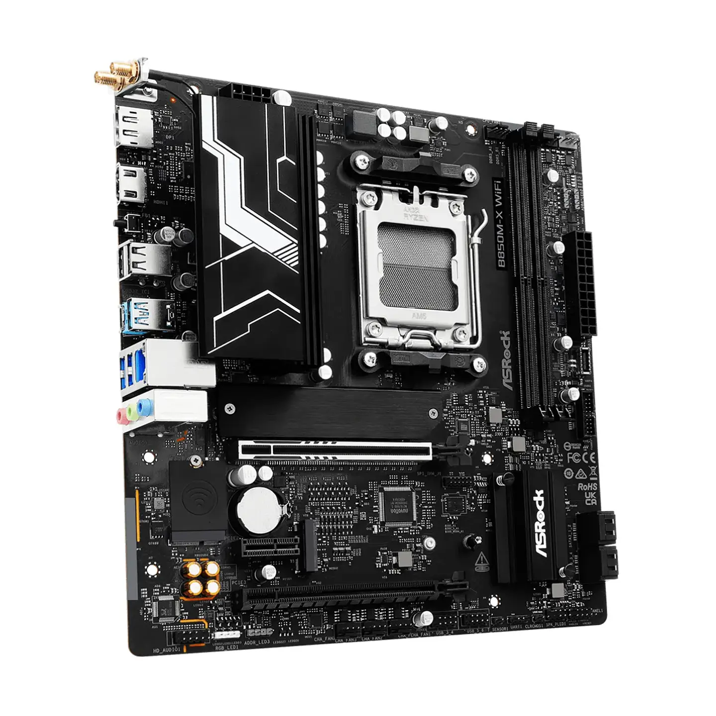 Placa Madre ASRock B850M-X WiFi R2.0 DDR5, AM5, M.2 ATX PciE-5 3