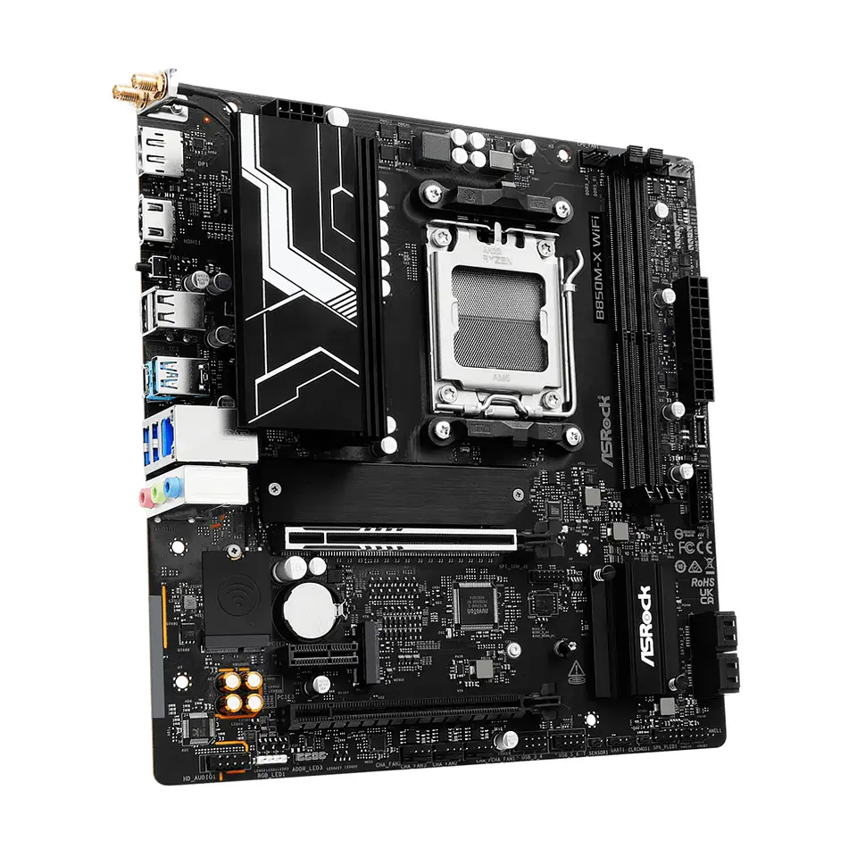 Placa Madre ASRock B850M-X WiFi R2.0 DDR5, AM5, M.2 ATX PciE-5 3