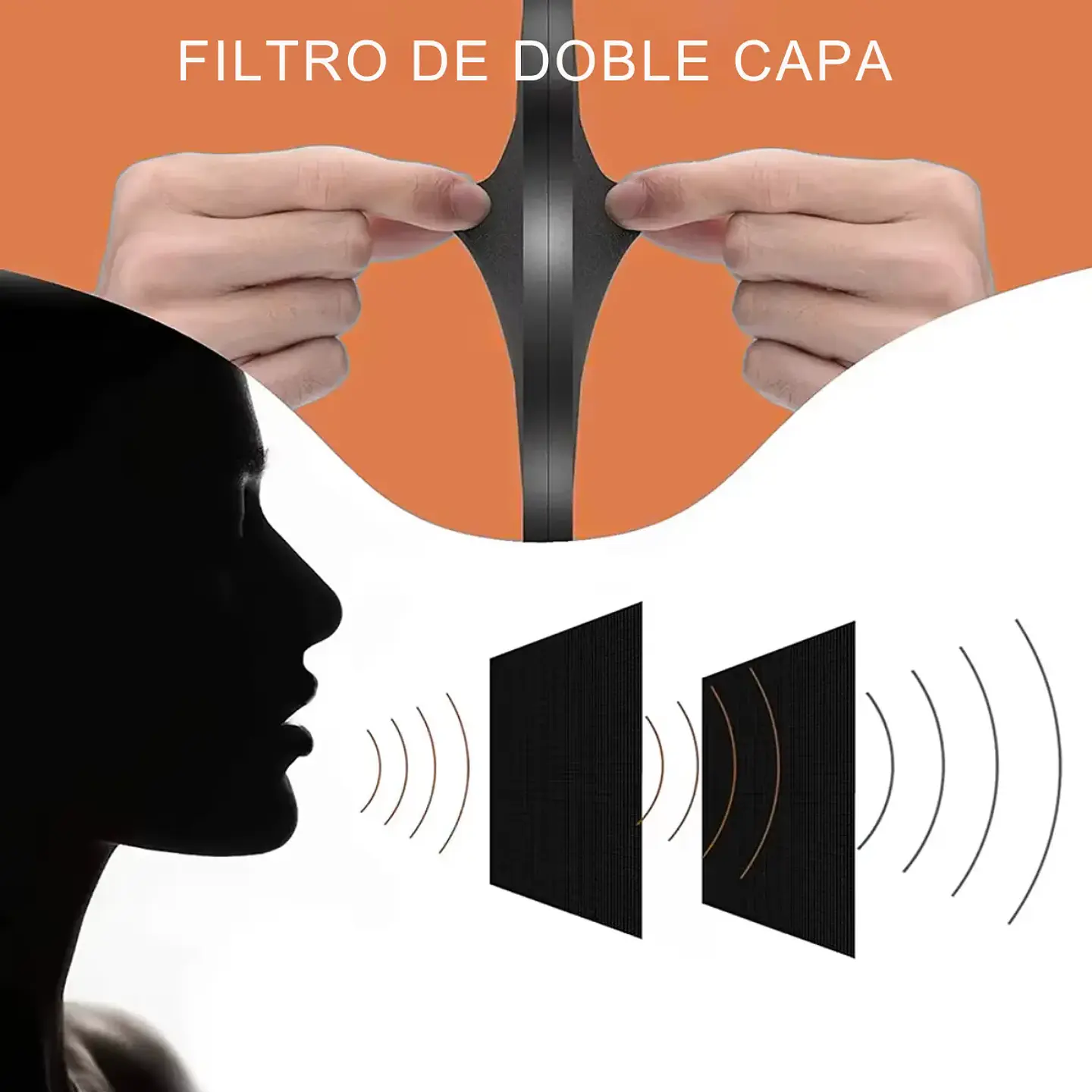 Filtro Anti-pop Metal Flexible Doble Malla Para Micrófonos 6
