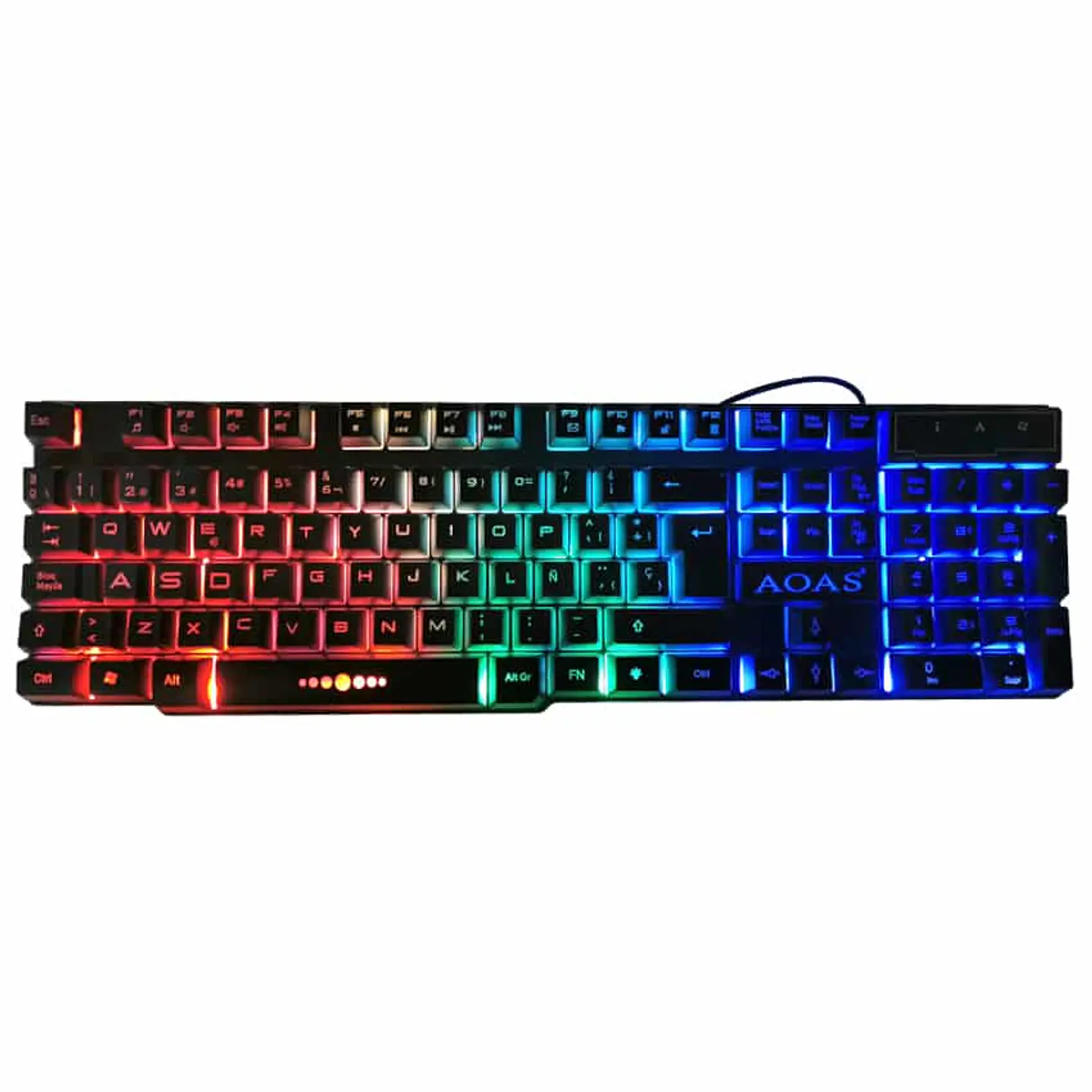 Combo 4 en 1 AOAS: Audífonos + mouse + teclado + pad mouse compatible Pc y Ps4 2