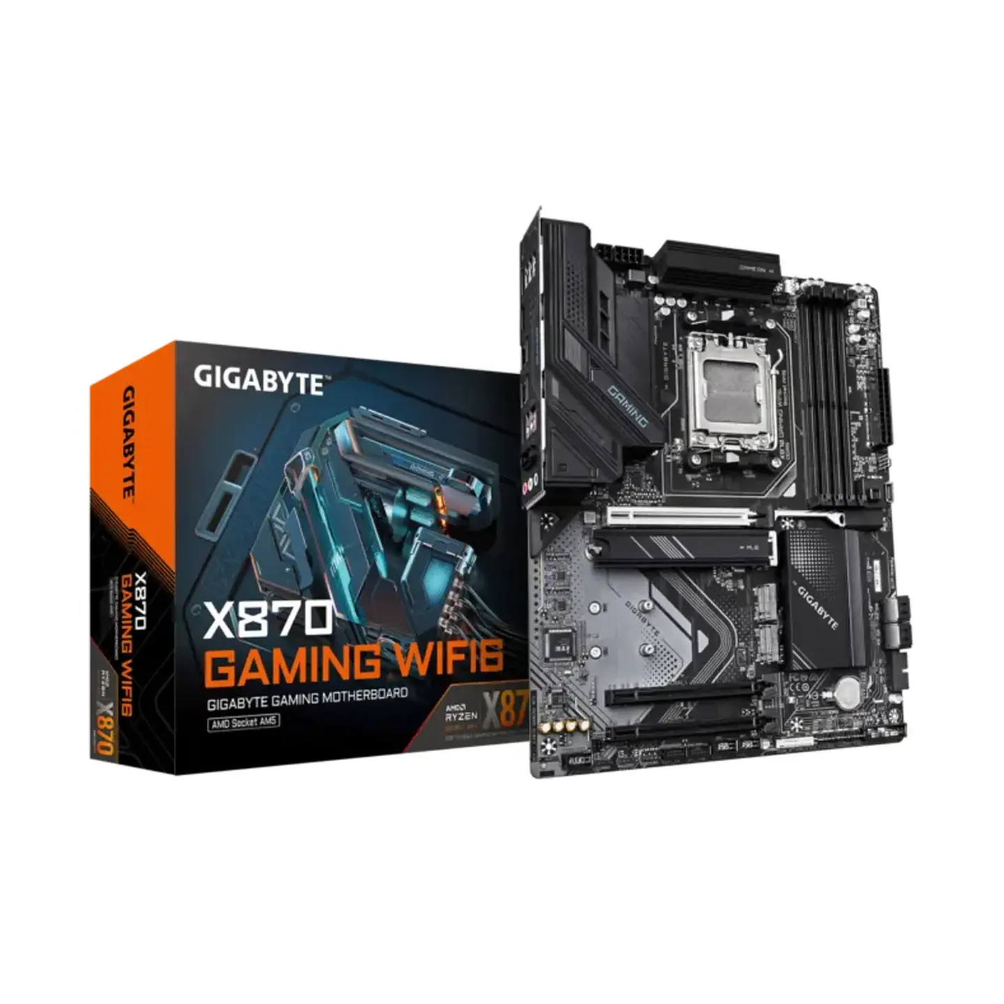 Placa Madre Gigabyte X870 GAMING WIFI6, AM5 DDR5, PciE-5 1
