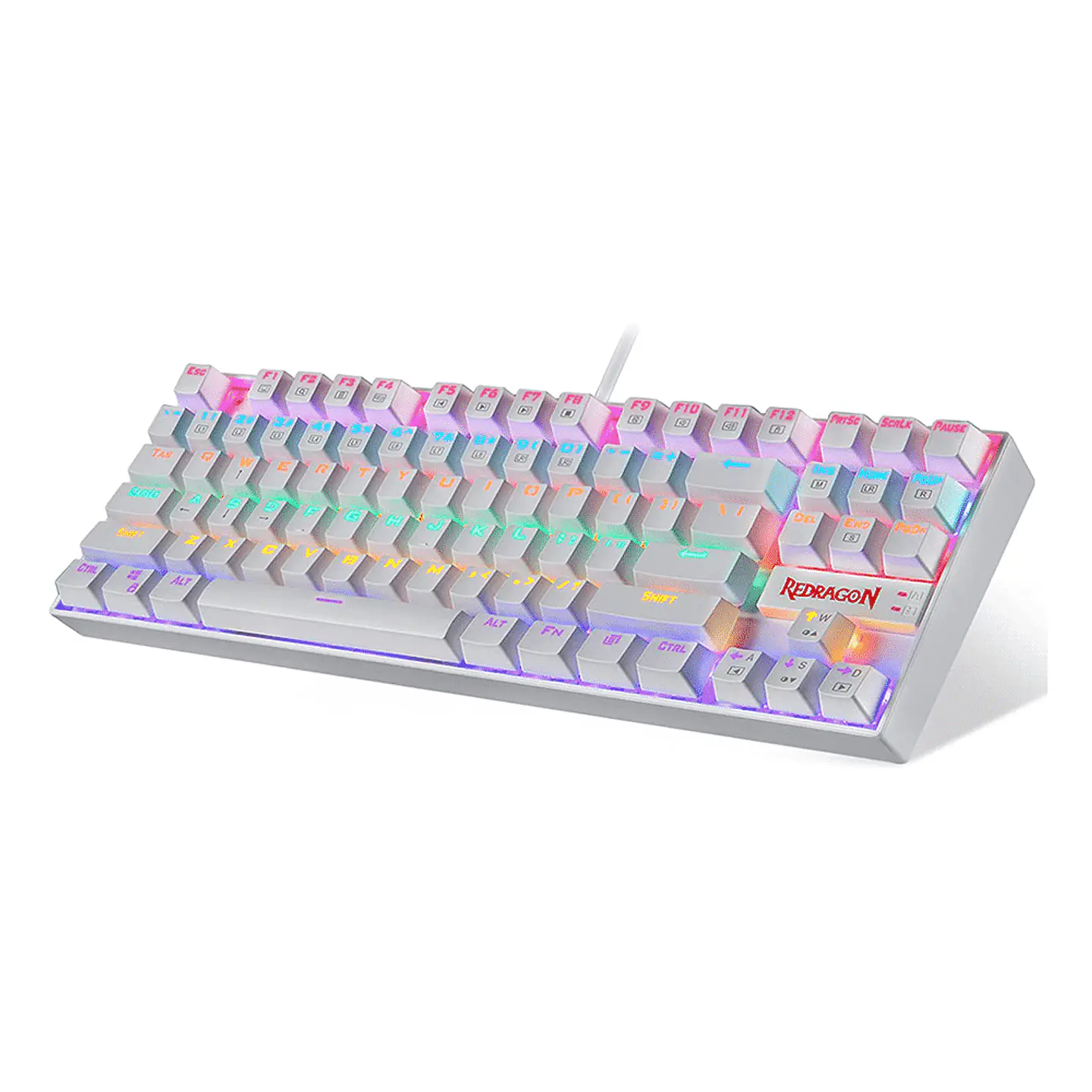 Teclado Mecánico Redragon Kumara Blanco - (K552W-RGB) 5