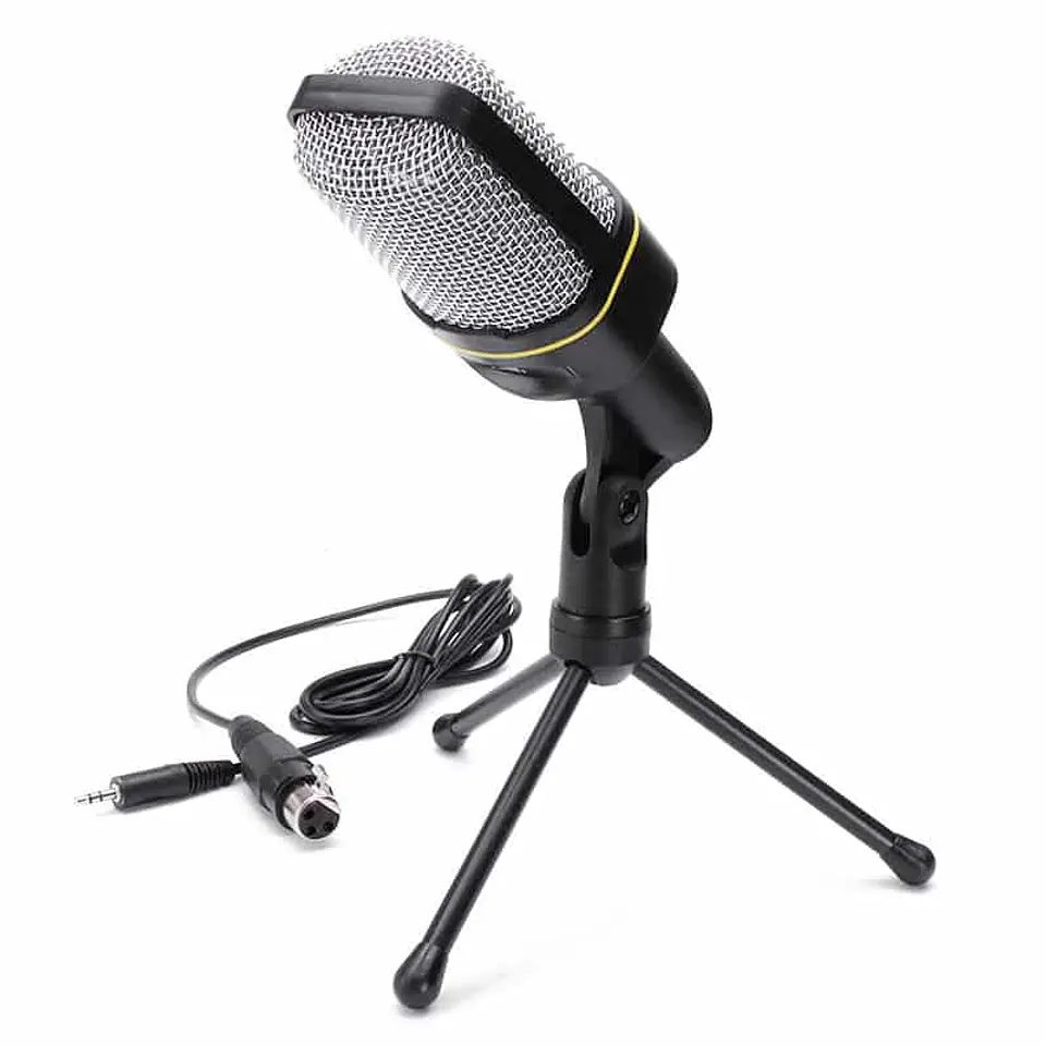 Micrófono Condensador Andowl de Estudio con tripode, plug 3.5mm 1