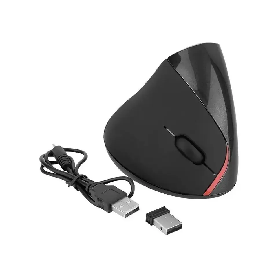 Mouse Inalámbrico Ergonómico Vertical - 2.4Ghz Recargable 3