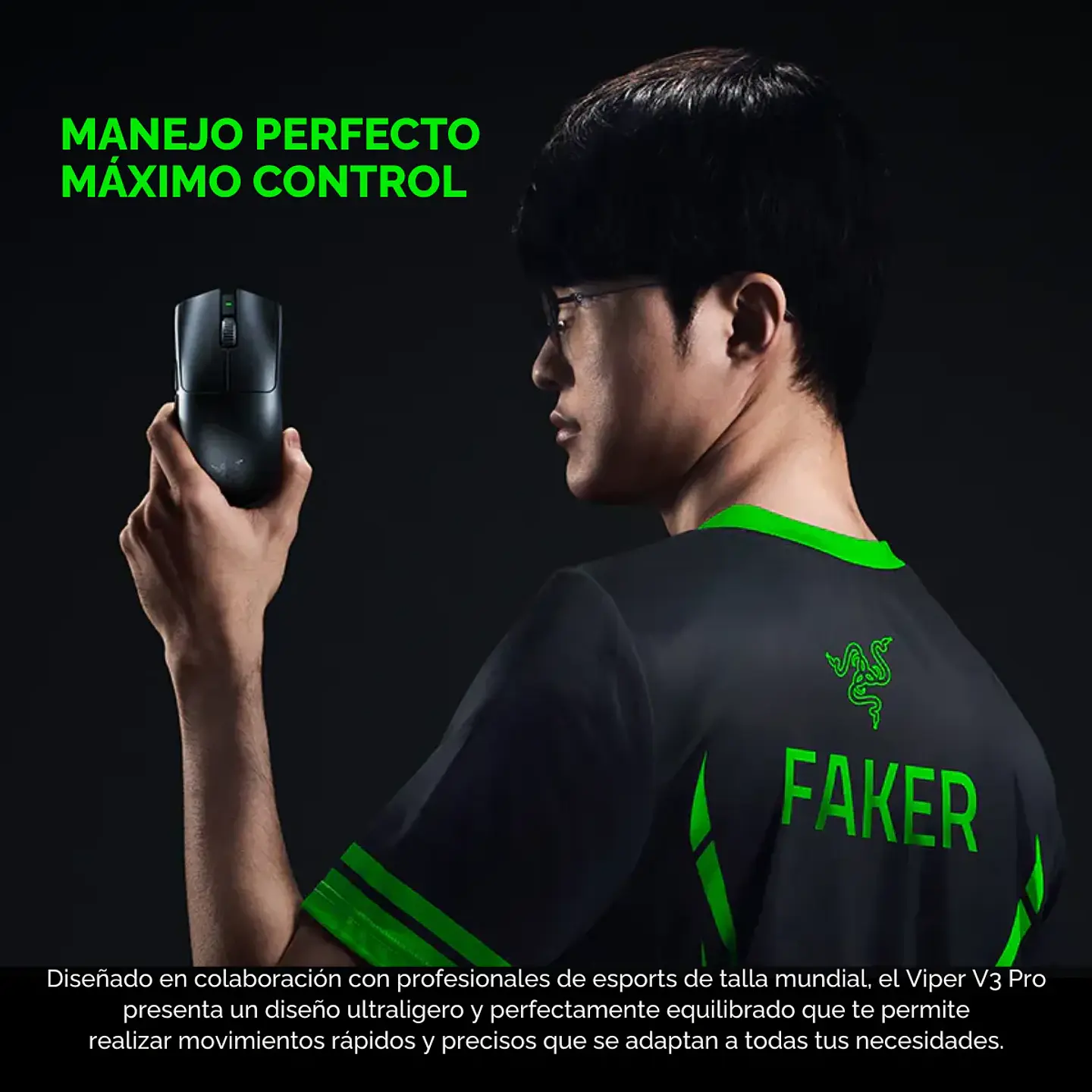 Mouse Gamer Razer Viper V3 Pro Óptico 35.000DPI inalámbrico 4