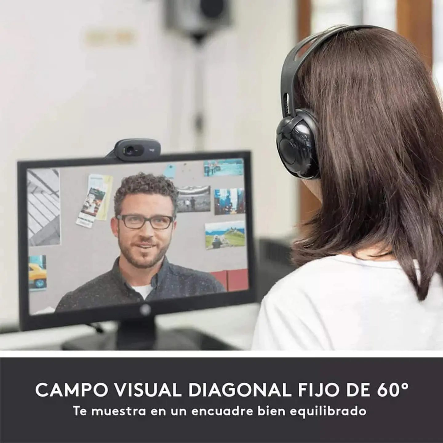 Webcam USB Logitech C505 (720p HD, 30fps, Micrófono, Mac-PC) 7