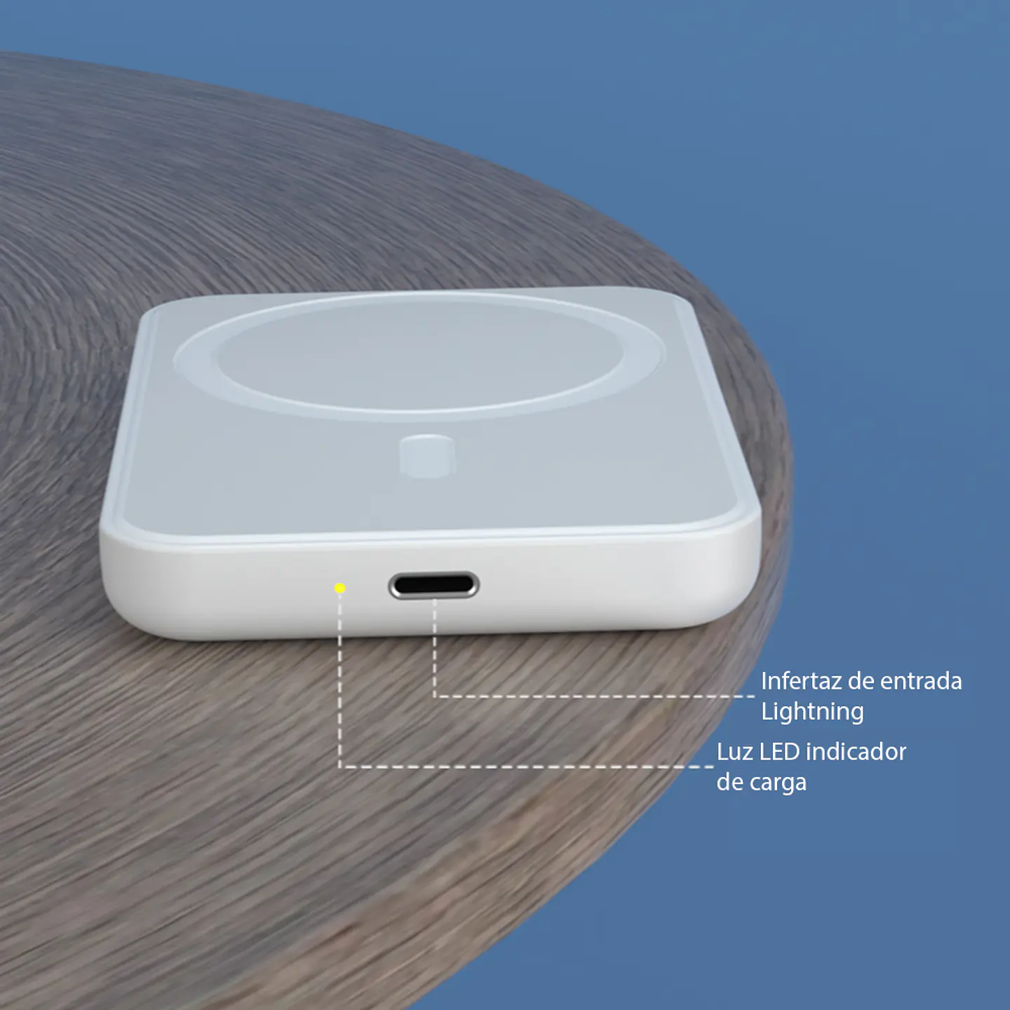 Cargador Batería Externa Para iPhone MagSafe 10000mAh, 37W 5