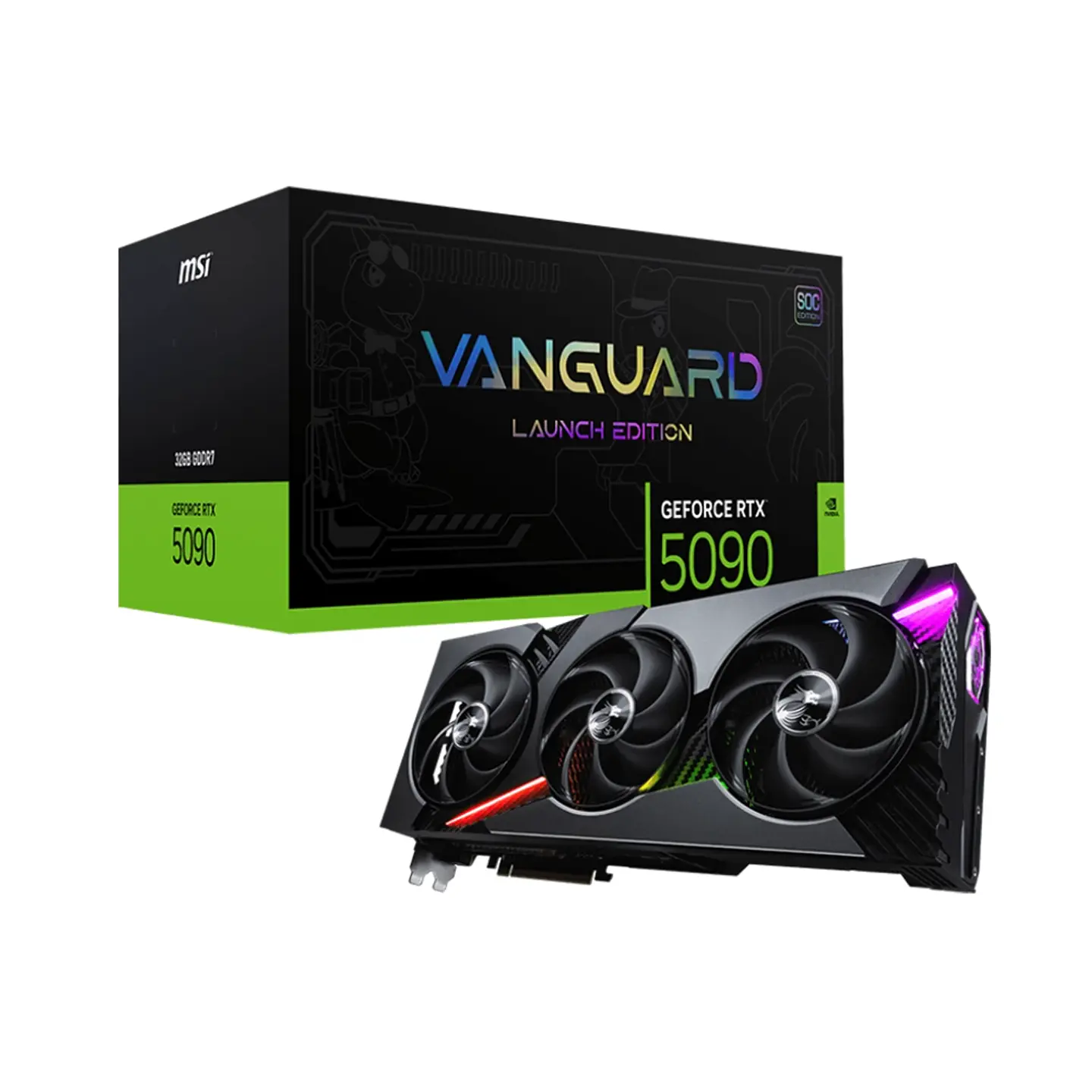 Tarjeta de Video MSI RTX 5090 32G VANGUARD SOC LAUNCH EDITION 1