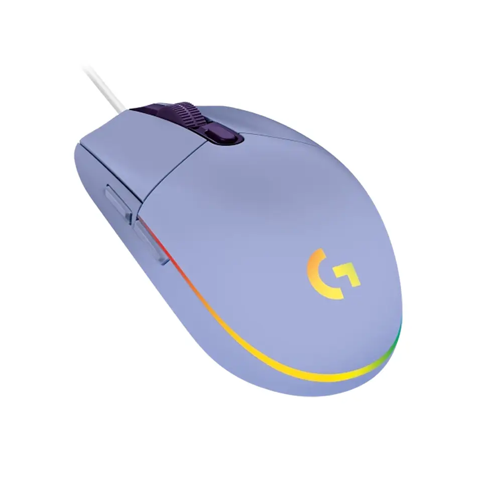 Mouse Logitech G203 RGB Lightsync, 6 botones, 8000DPI, Lila 2