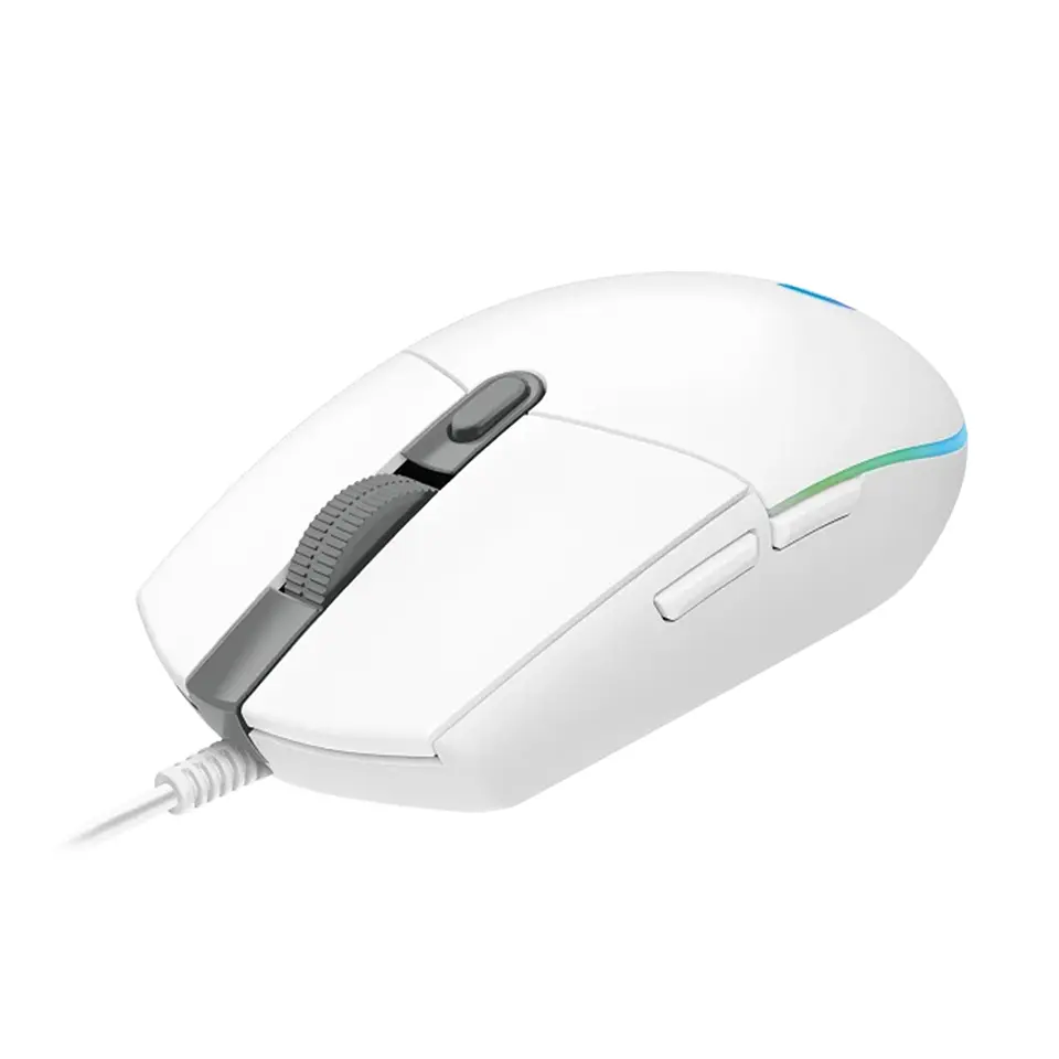 Mouse Logitech G203 RGB Lightsync, 6 botones, 8000DPI, Blanco 3