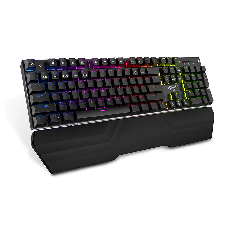 Teclado Gamer Mecánico Gamenote con Apoyamuñeca Switch Blue - KB432L 1