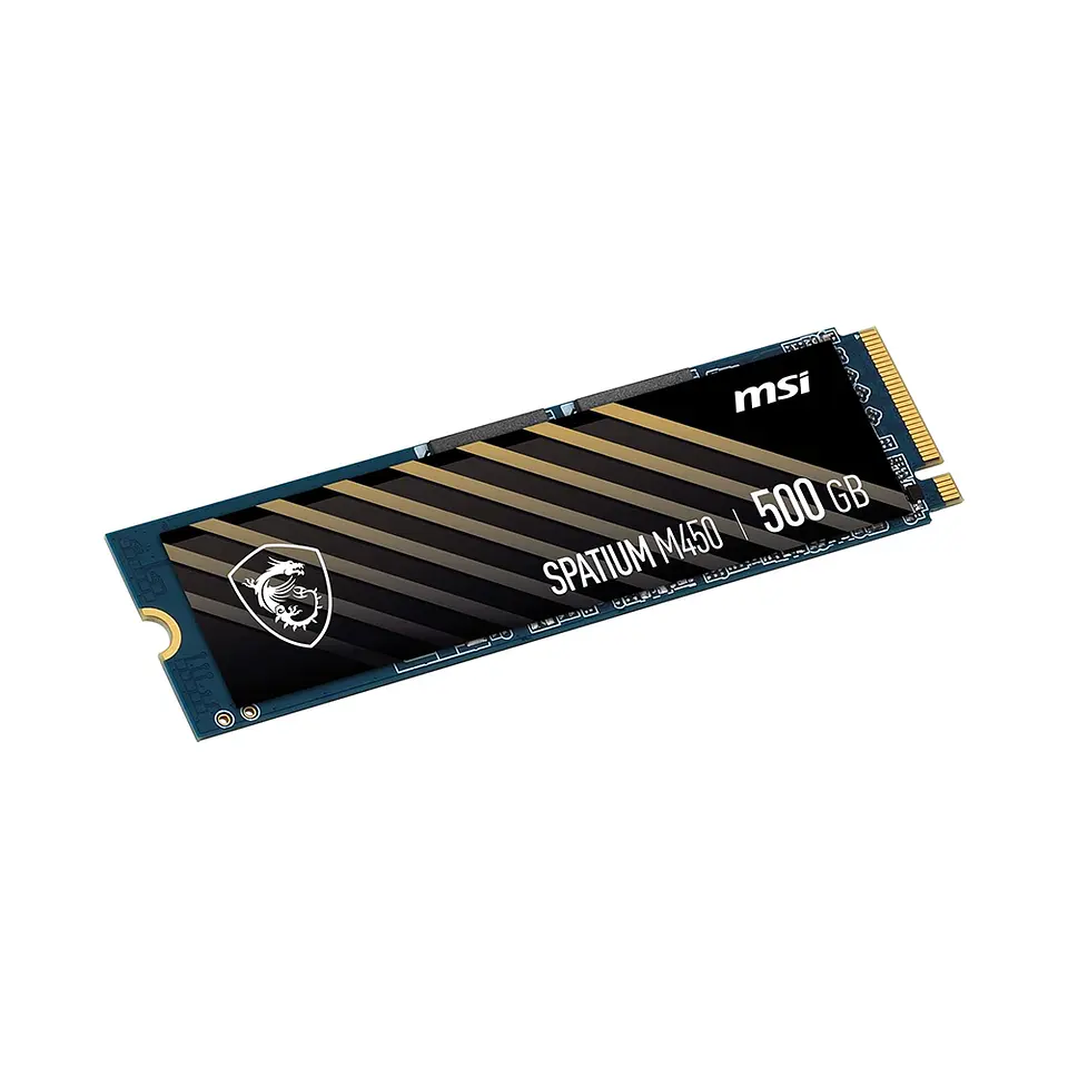 Unidad SSD MSI Spatium M450 500GB PCIe 4.0 NVMe M.2, 3600MB/s 3