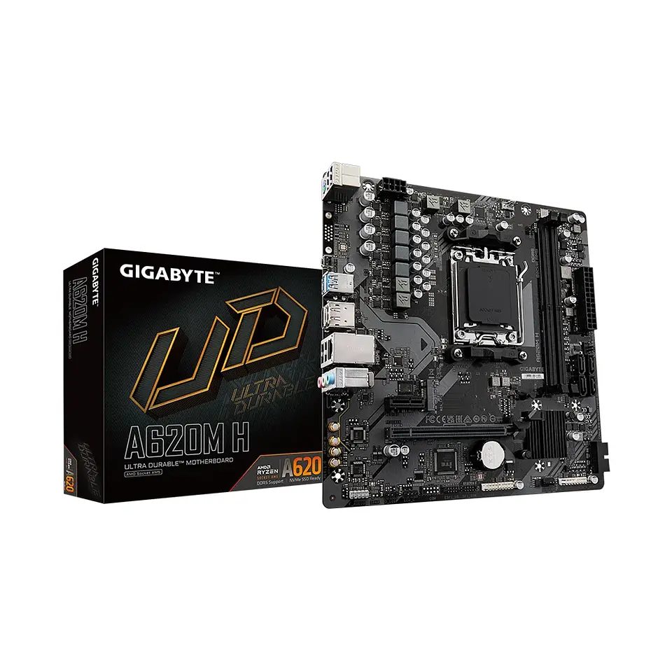 Placa Madre Gigabyte A620M H AM5, DDR5 up 7200MHz, M.2, mATX 1