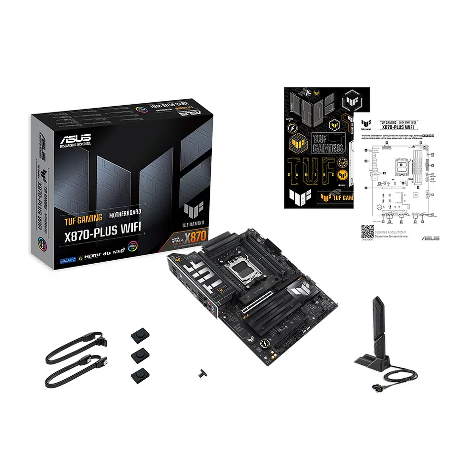 Placa Madre ASUS TUF Gaming X870-PLUS WIFI AM5, Wi-Fi 7, ATX 8