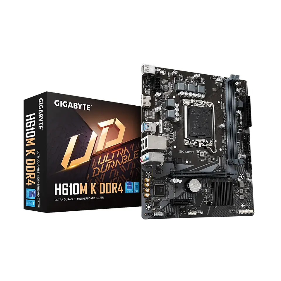 Placa Madre Gigabyte H610M K DDR4, LGA1700, M.2, Micro-ATX 1