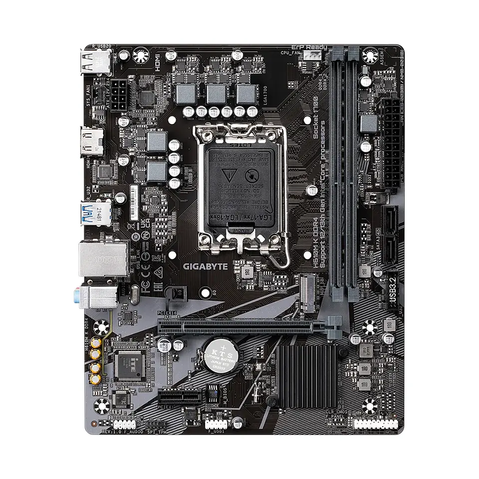 Placa Madre Gigabyte H610M K DDR4, LGA1700, M.2, Micro-ATX 2