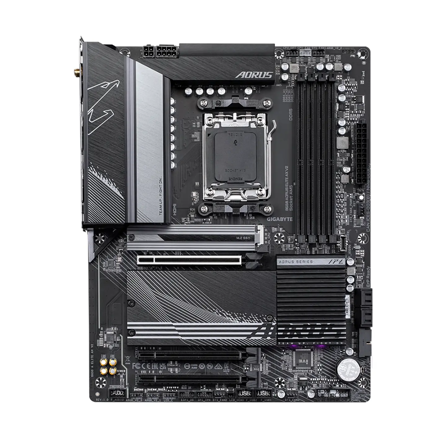 Placa Madre B650 Aorus Elite AX V2, AM5, DDR5, Wi-Fi 6E, ATX 3