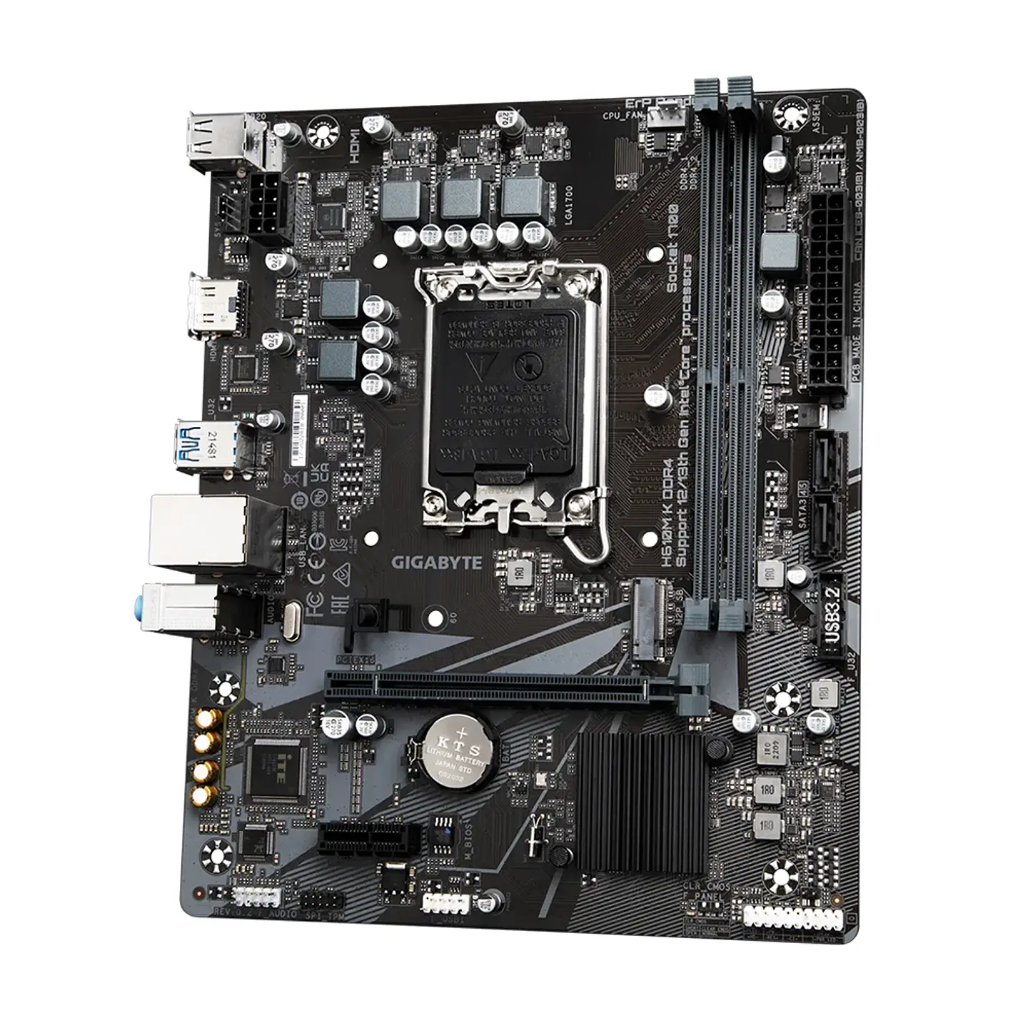 Placa Madre Gigabyte H610M K DDR4, LGA1700, M.2, Micro-ATX 3