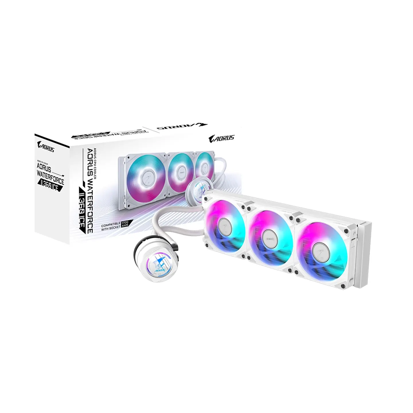 Refrigeración Liquida Aorus Waterforce II 360 Ice, Blanco 1