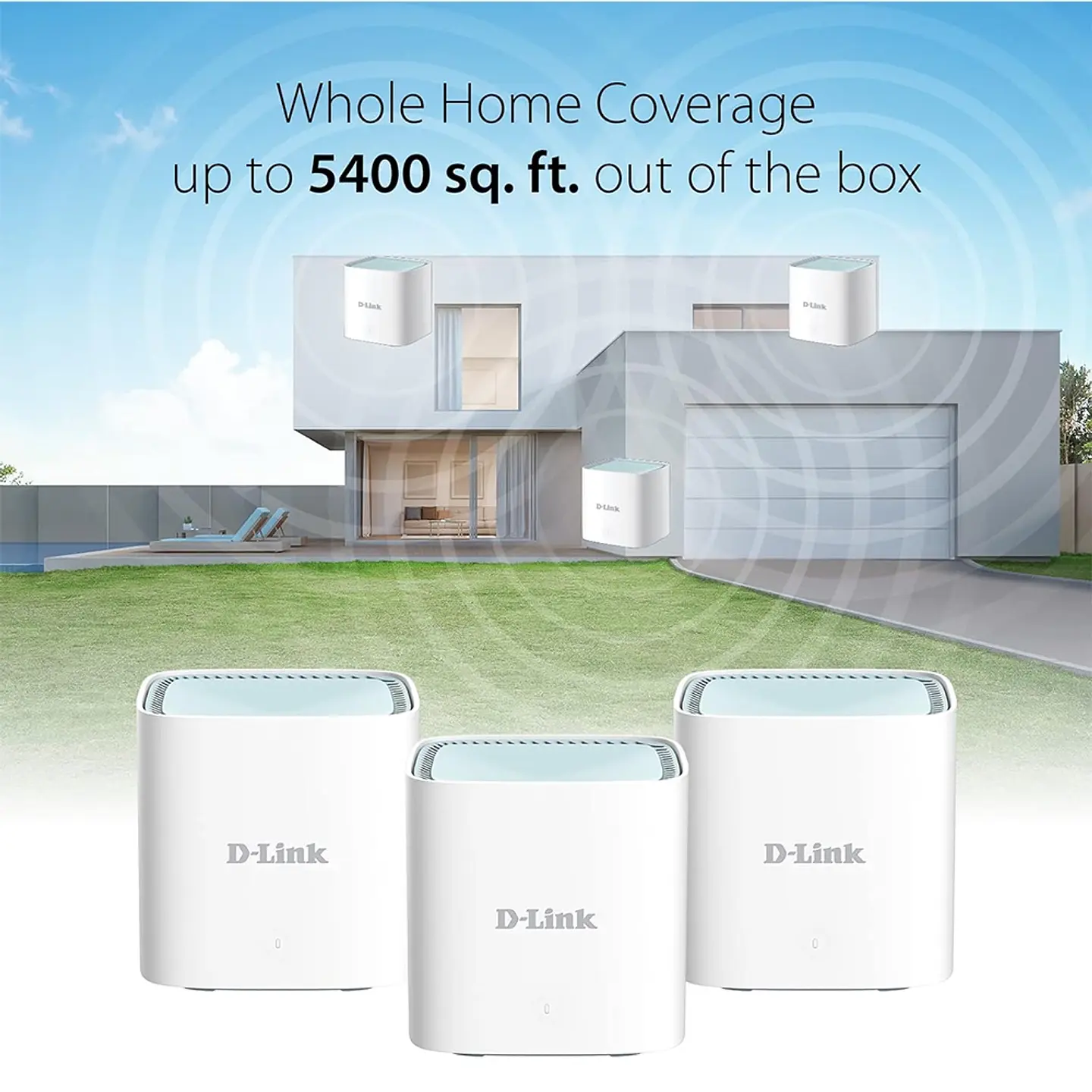 Router Sistema Wi-Fi Mesh D-Link M15 AX1500 Wi-Fi 6 3-Pack 4